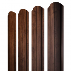 Штакетник Полукруглый Slim фигурный 0,45 Print-Double Premium Cherry Wood Fresh