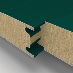 Трехслойная сэндвич-панель МП ТСП стена 200-1000 МВ Полиэстер RAL6005