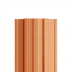 Штакетник металлический МП TRAPEZE-T 16,5х118 (AGNETA-03-CopperCopper-0.5)