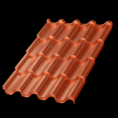 Металлочерепица МП Монтерроса-X (AGNETA-20-CopperCopper-0.5)