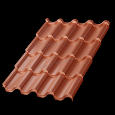 Металлочерепица МП Монтерроса-S (PURMAN-20-Argillite-0.5)
