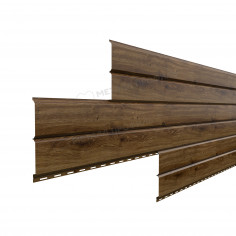 Сайдинг МП Lбрус-15х240 (ECOSTEEL_MA-12-Античный Дуб-0.45)