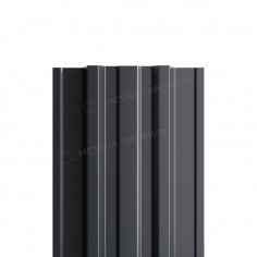 Штакетник металлический МП TRAPEZE-T 16,5х118 NormanMP (ПЭ-01-7024-0.5)