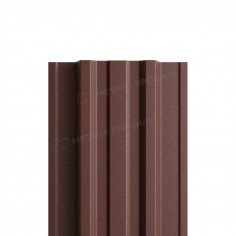 Штакетник металлический МП TRAPEZE-T 16,5х118 (VikingMP-01-8017-0.45)