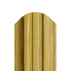 Штакетник металлический МП TRAPEZE-O 16,5х118 (ECOSTEEL_T-12-Орех-0.45)