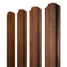 Штакетник Прямоугольный фигурный 0,4 Print Premium Golden Wood Fresh TwinColor