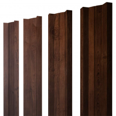 Штакетник М-образный А с прямым резом 0,45 Print Premium Cherry Wood Fresh TwinColor