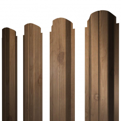 Штакетник П-образный А фигурный 0,45 Print Premium Pine Wood Fresh