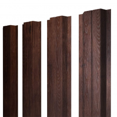 Штакетник П-образный A с прямым резом 0,45 Print-Double Premium Cherry Wood Fresh