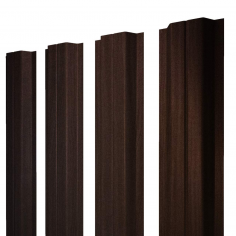 Штакетник П-образный A с прямым резом 0,45 Print Elite Coffee Wood Blesk TwinColor